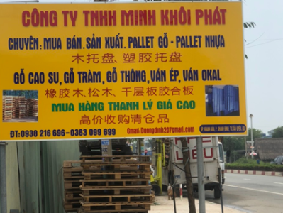Pallet Minh Khôi Phát tóp,đơn vị uy tín chuyên cung cấp các loại Pallet tại Bình Dương