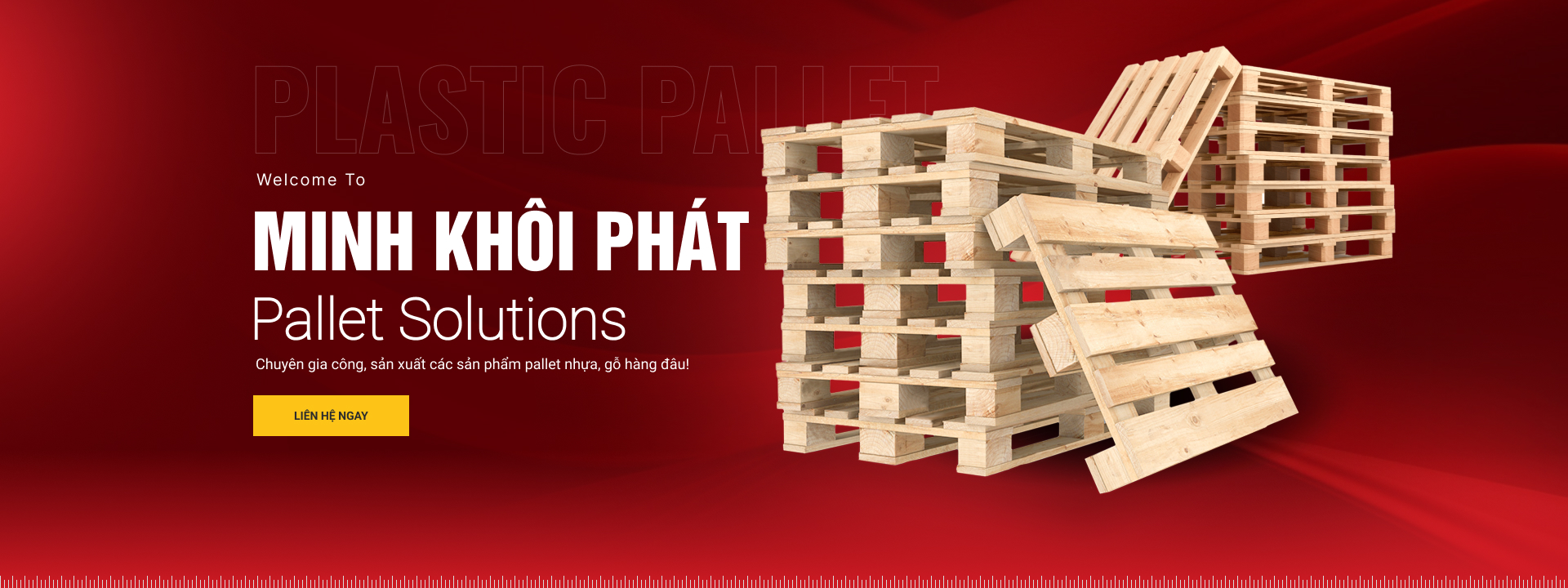 pallet gỗ tân uyên chất lượng tại xưởng Minh Khôi Phát